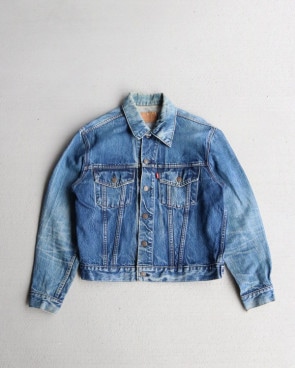 Vintage 70s Levis 70505-0217 Denim Type 3 2 Pocket Trucker