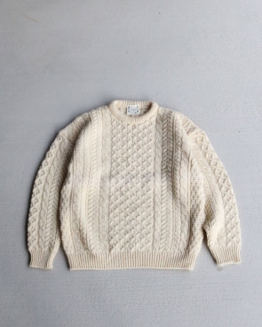 Vintage 80s Fisherman Wool Sweater (S
