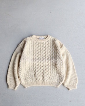Vintage 80s Fisherman Wool Sweater (WOMEN L
