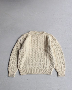 Vintage 80s Fisherman Wool Sweater (XS