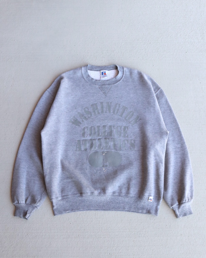 Vintage 90s Heather Gray RUSSELL ATHLETIC College Crewneck (L)