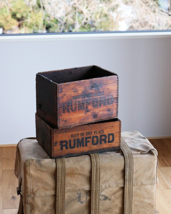 "RUMFORD" Wood Box A |"RUMFORD" ウッドボックス A
