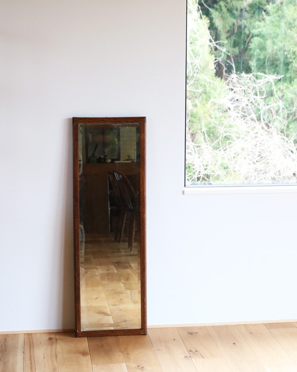 1913' Early Oak Framed Room Mirror ｜1913年代 オークフレームのルームミラー