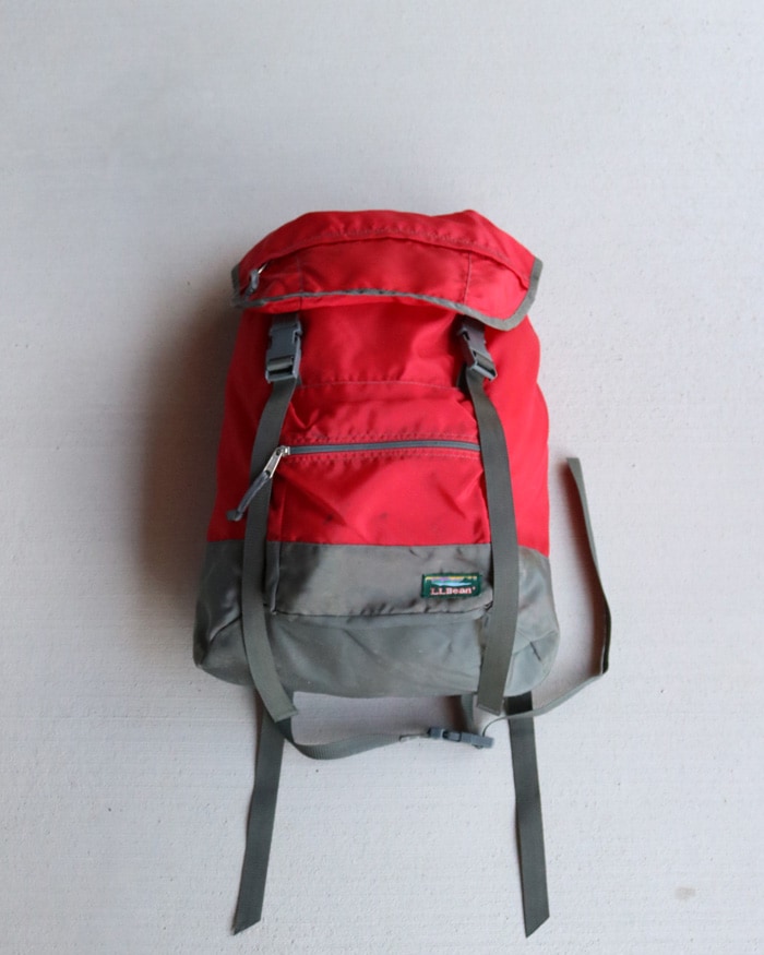 Vintage 80s Red L.L.BEAN Rucksack