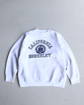 Vintage 80s White VELVA SHEEN Print Crewneck (M/L)