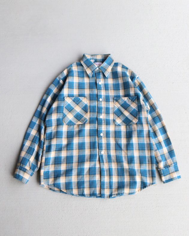 Vintage 70s Plaid BIG MAC Flannel Shirt (S)