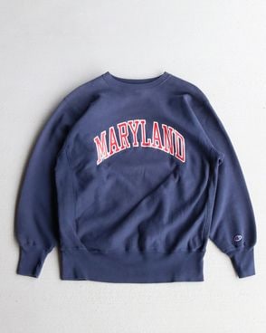 Vintage 90s NAVY CHAMPION Reverse Weave Crewneck 