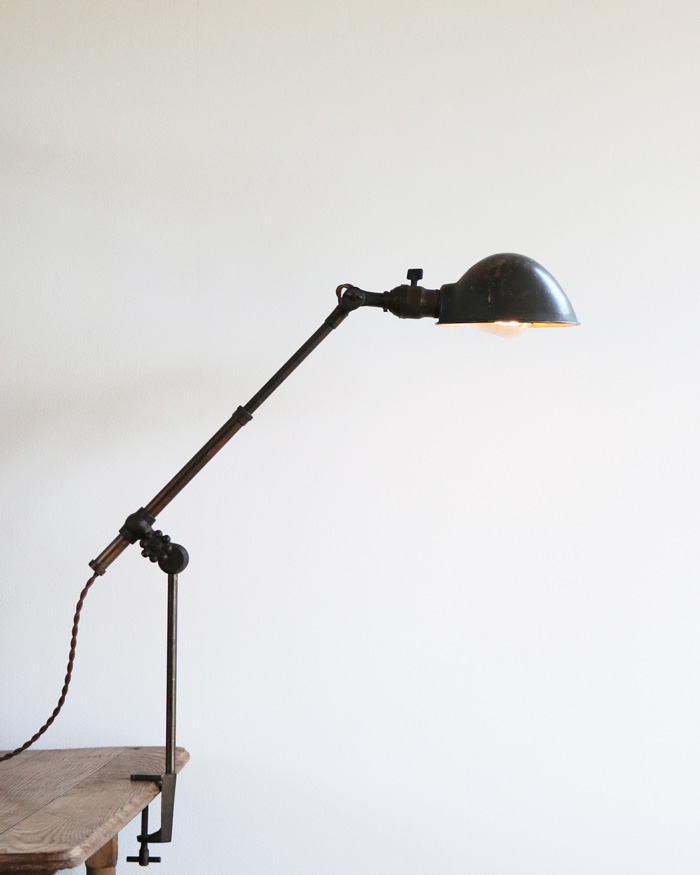 "O.C.WHITE" Telescope Clamp Lamp｜O.C.WHITE社のテレスコープクランプランプ