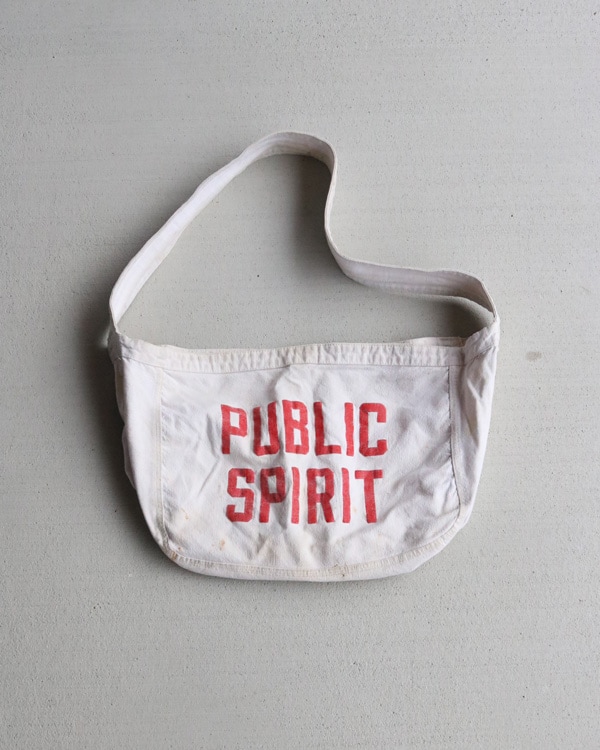 Vintage 50s "PUBLIC SPIRIT" Newspaper Bag
