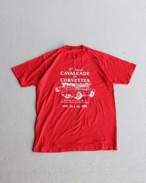 Vintage 80s Red Jerzees Tee (S)
