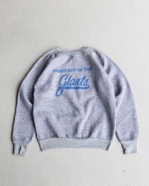 Vintage 90s Heather Gray DISCUS Crew Sweat (S/M)