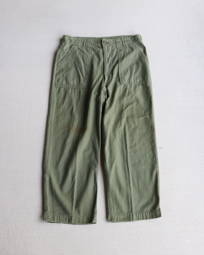 Vintage 60s U.S.ARMY Sateen Trousers OG-107 (W36xL26)