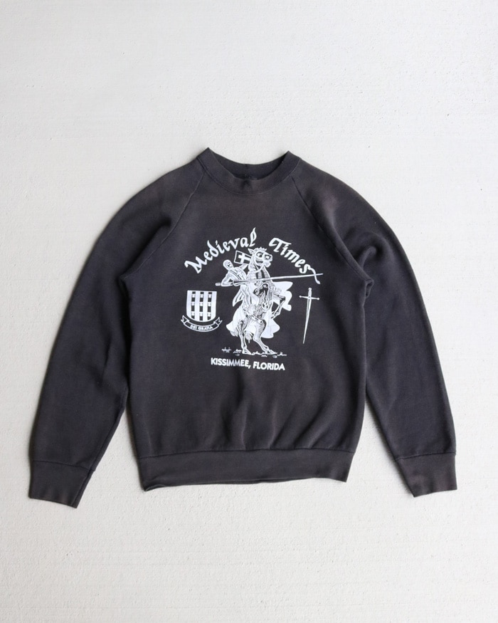 Vintage 80s Black SCREEN STARS Crew Sweat (S/M)