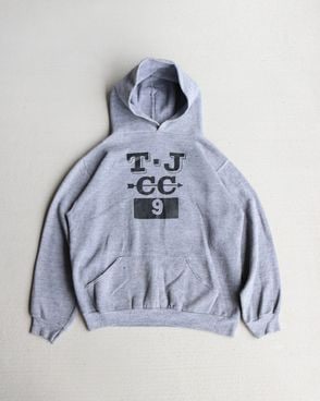 Vintage 70s Heather Gray RUSSELL ATHLETIC Sweat Hoodie (M)