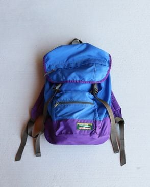 Vintage 90s Blue/Purple L.L.BEAN Rucksack