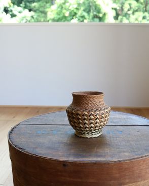 Native American Pine Needle Basket åͥƥ֥ꥫ դΥХå