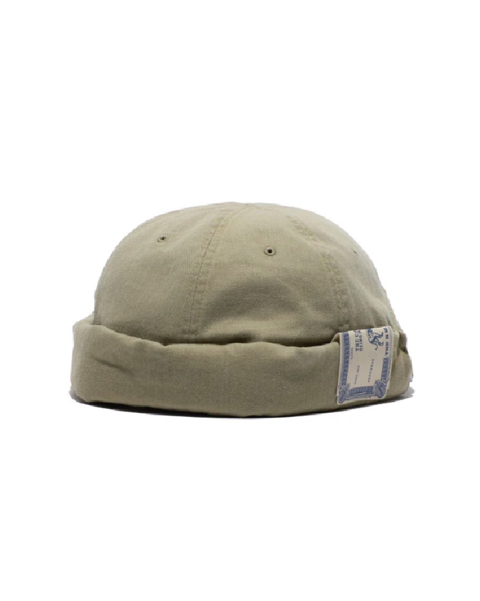 THE H.W.DOG & Co. ザ エイチダブリュー ドッグアンドコー|SULFUR WASHED ROLL CAP サルファーウォッシュドロールキャップ【BEIGE】