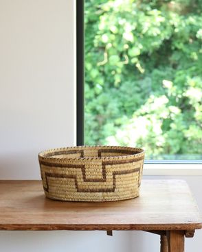 Native American "Papago" Coiled Basket Largeåͥƥ֥ꥫ ѥѥ²ΥХå Large