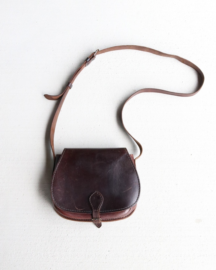 Vintage 90s Leather Shoulder Bag