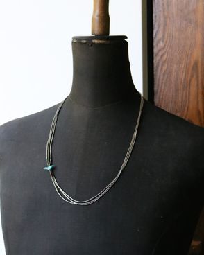 NAVAJO ナバホ RCC シルバー ターコイズ ネックレス ペンダント ナバホ ターコイズ&スターリングシルバー ネックレス/Navajo
