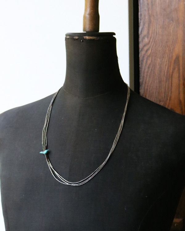 Native American Silver×Turquoise Necklace｜ネイティブアメリカン シルバー × ターコイズネックレス