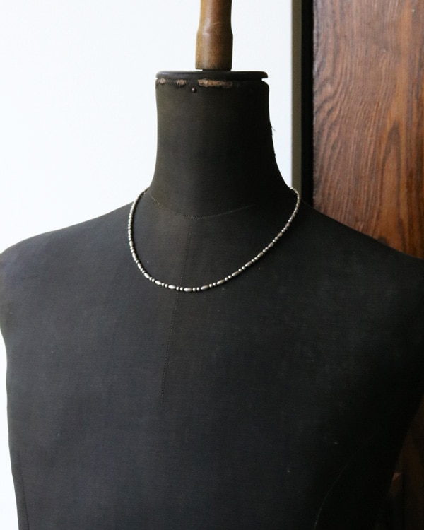 Navajo Silver Beads Necklace｜ナバホ シルバービーズネックレス