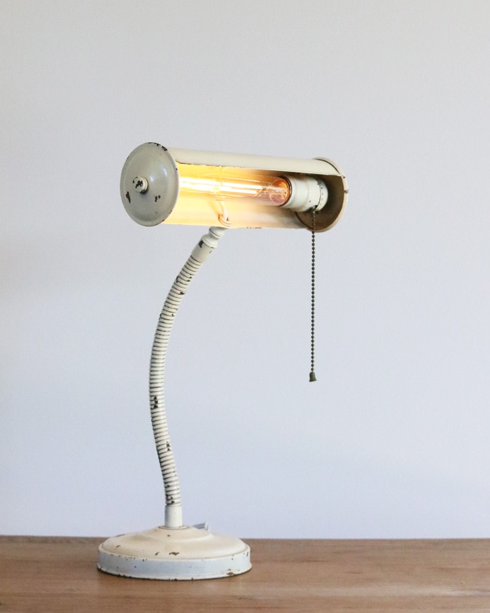 White Gooseneck Desk Lamp｜ホワイト グースネック デスクランプ