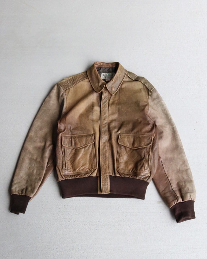 Vintage 80s Fade Brown Flying Tiger Jacket (40)-ARCADIA