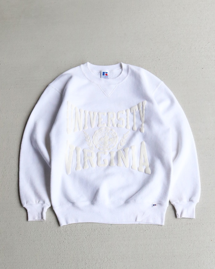 Vintage 90s White RUSSELL ATHLETIC Crewneck (M)