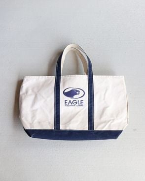 Vintage 80s Navy L.L.BEAN Canvas Tote (L)