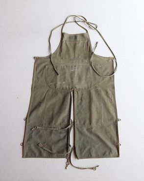 Vintage 60s Green Mechanic Apron