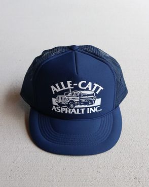 Vintage 90s Navy Mesh Snapback Cap