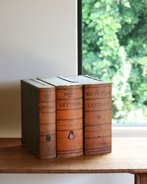 英国アンティーク木製4杯ファイリングドロワー/カードホルダー/収納(83-266 セキセイ ベルポストカードホルダー ヨコ入3段 カード名刺120枚