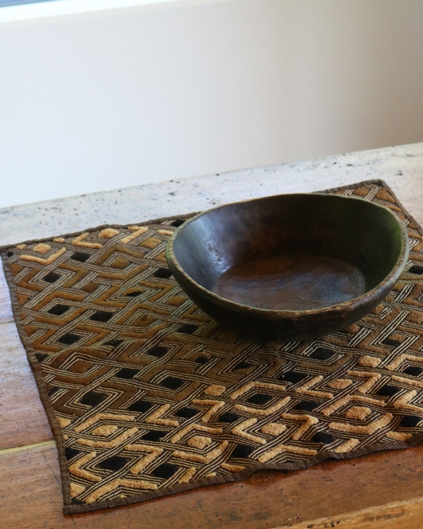African Textile Kuba Fabric B｜アフリカンテキスタイル クバ布（草ビロード）B