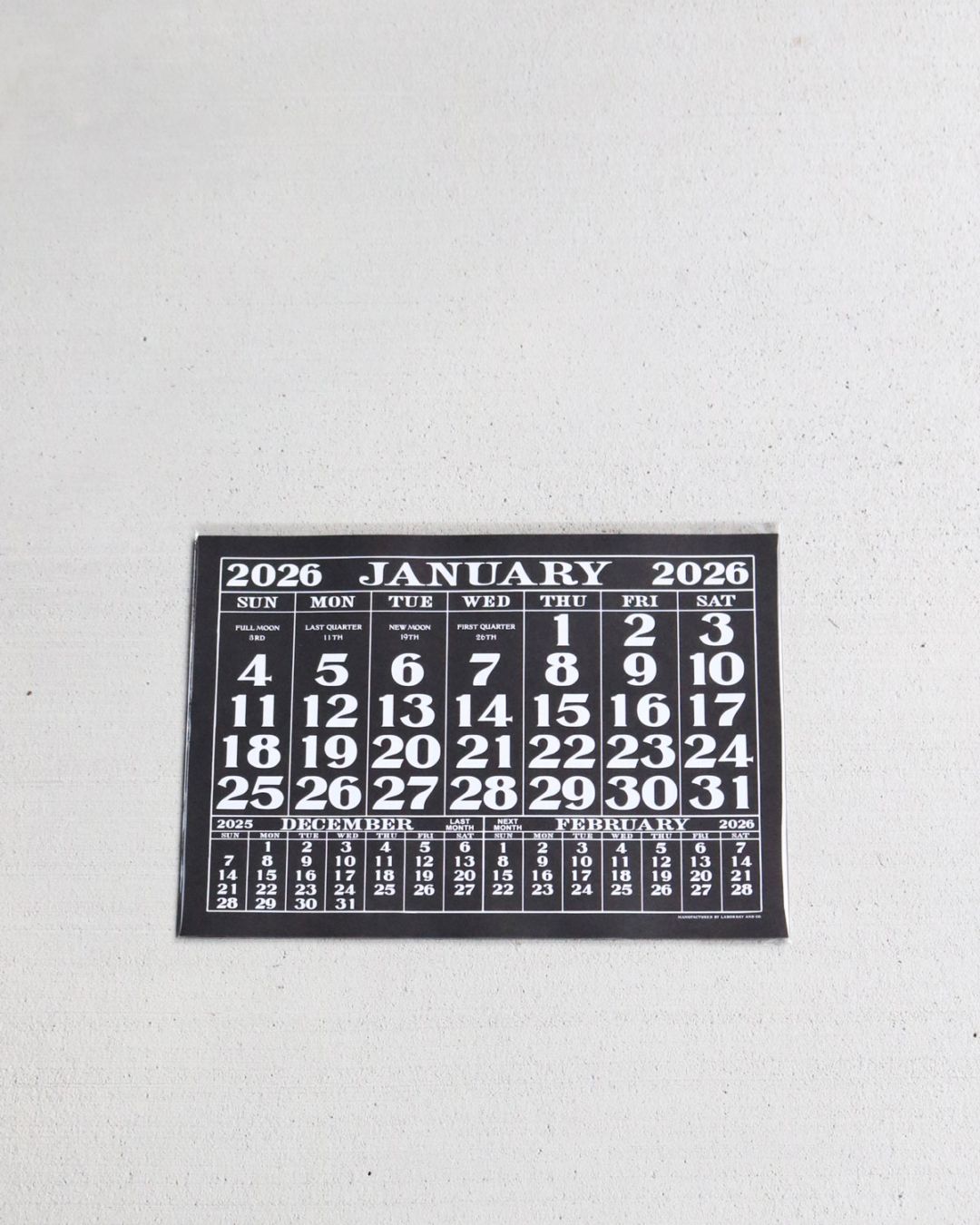 ORIGINAL CALENDAR 2026｜オリジナルカレンダー 2026