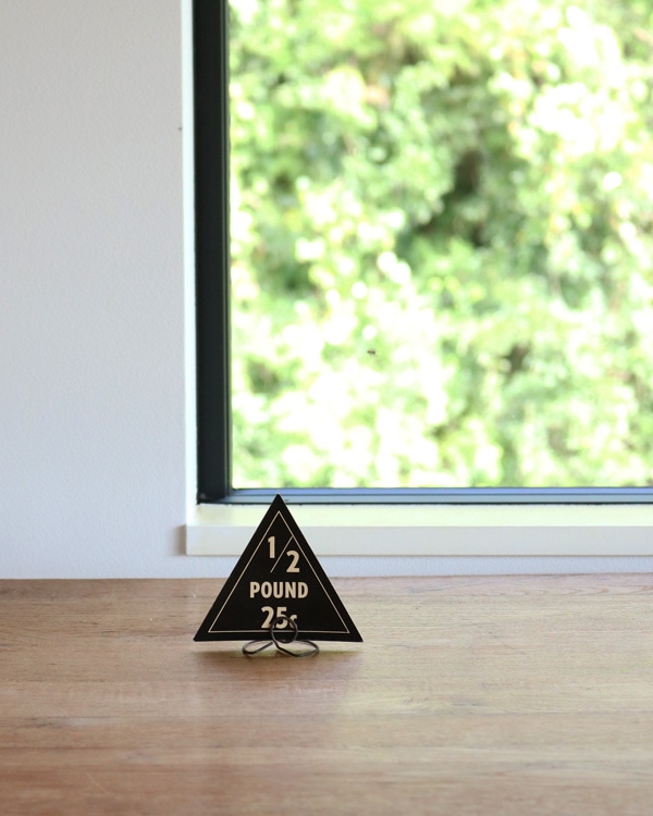 「Peanut Specialty Co.」Price Tag｜「Peanut Specialty Co.」プライスタグ