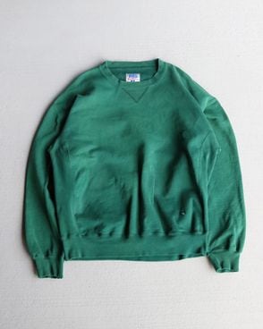 Vintage 90s Green RUSSELL-PRO Crewneck (L)