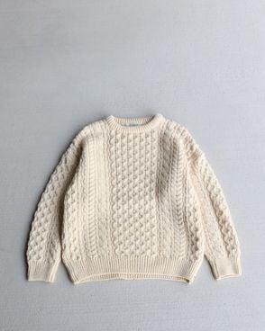 Vintage 80s Fisherman Wool Sweater (S