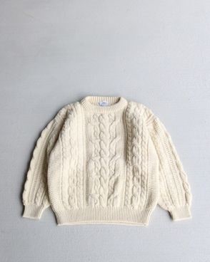 Vintage 80s Fisherman Wool Sweater (S