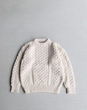 Vintage 80s Fisherman Wool Sweater (S