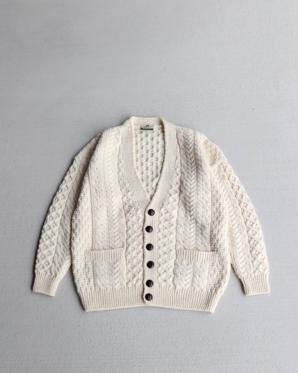 Vintage 80s Fisherman Wool Cardy (S)