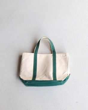 Vintage 80s Navy L.L.BEAN Canvas Tote (L)