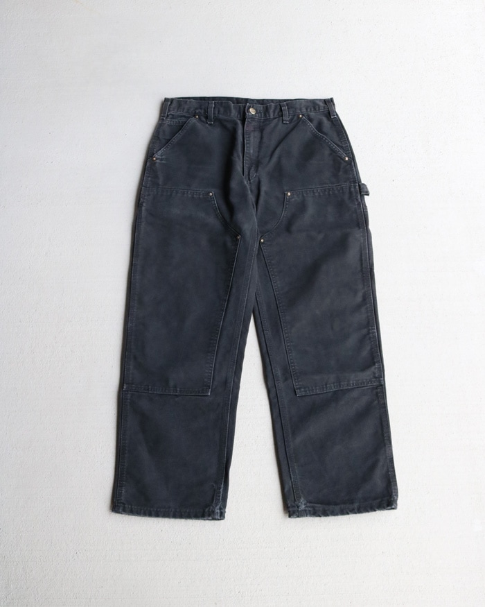 Vintage Y2K Faded Black CARHARTT DoubleKnee Painter(33x29)