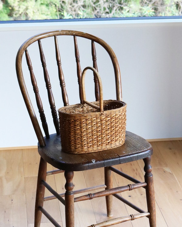 Rattan Onehandle Basket Small｜ラタン ワンハンドルバスケットS