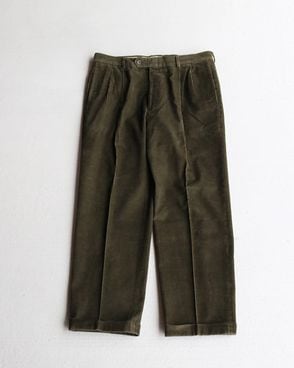 Vintage Y2K Olive JOS.A.BANK Corduroy Trousers (35x29)