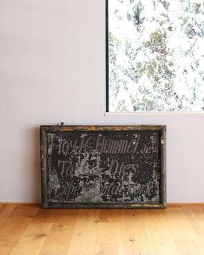 Hand-Painted Tin Sign with Wooden Frame �åϥ�ɥڥ���� �ƥ��󥵥���