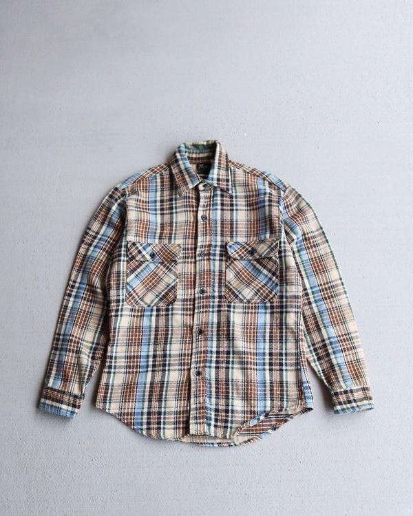 Vintage 80s Prentiss Flannel Shirts（S）