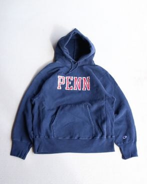 Vintage 80s Navy CHAMPION Reverse Weave Hoodie 