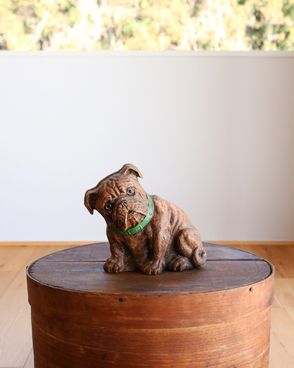Chalkware Bulldog Ornament A�å��硼�������� �֥�ɥå������ʥ��� A