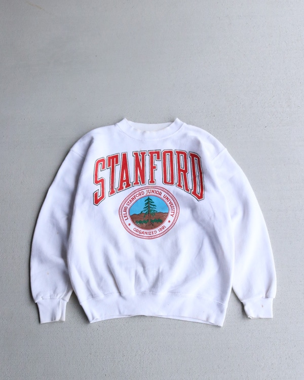 Vintage 90s White GALT SAND Crewneck "STANFORD"(XL)